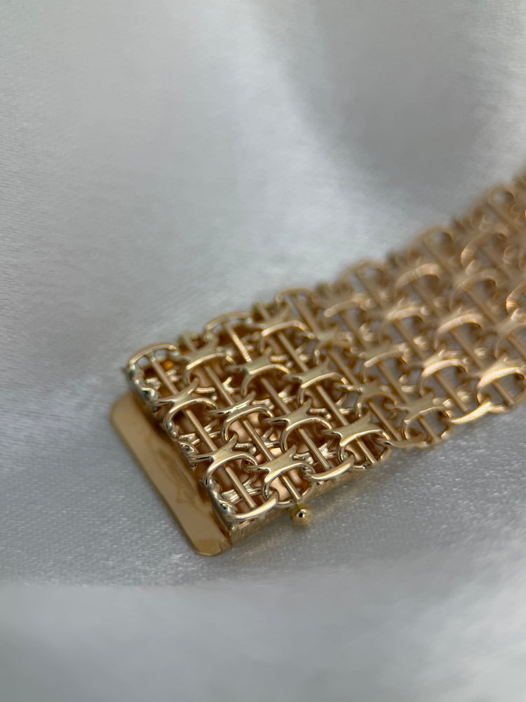 18K X-länk armband – 29.6g, 18 cm