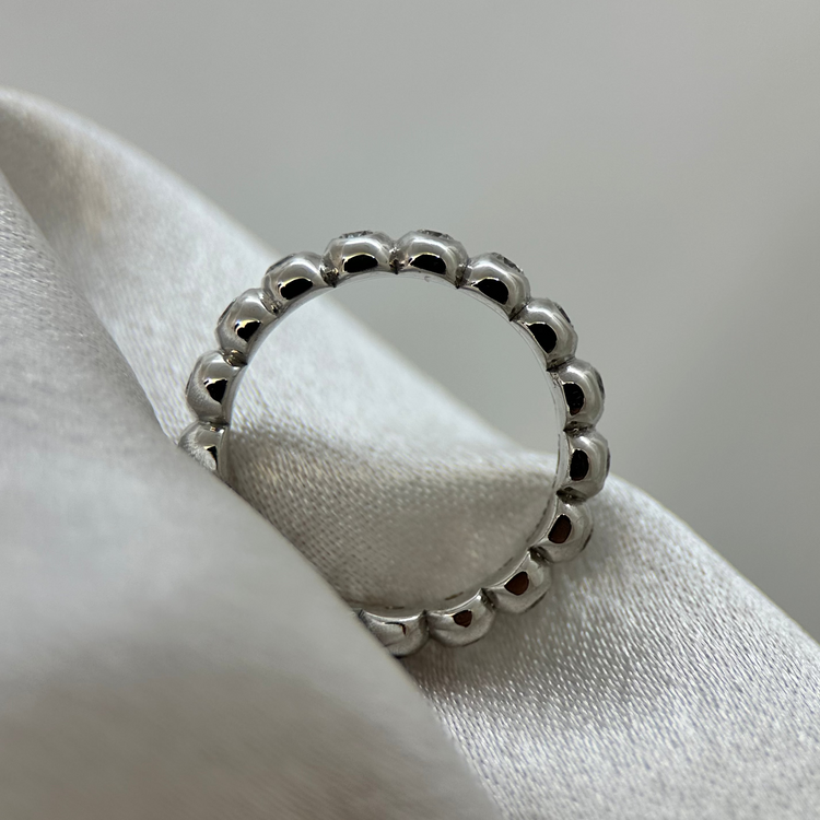 18K Alliansring med diamanter 0,85 ct