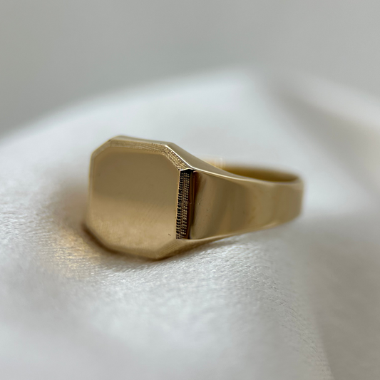 18K Vintage Klackring i Guld – Göteborg 1987