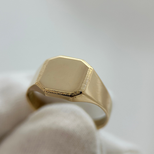 18K Vintage Klackring i Guld – Göteborg 1987