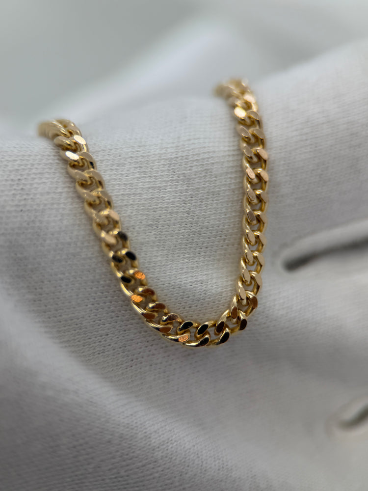 18K Curb-Link Necklace – 22.4g, 50 cm