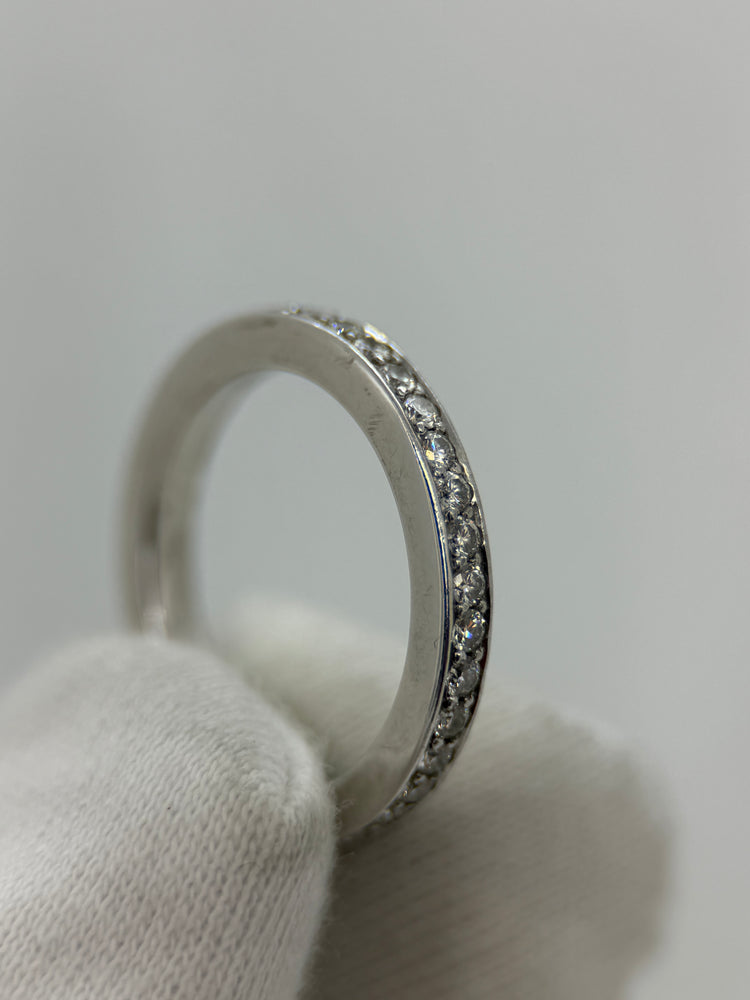 18K Hel evighetsring med diamanter – 1.28 ct, Storlek 52