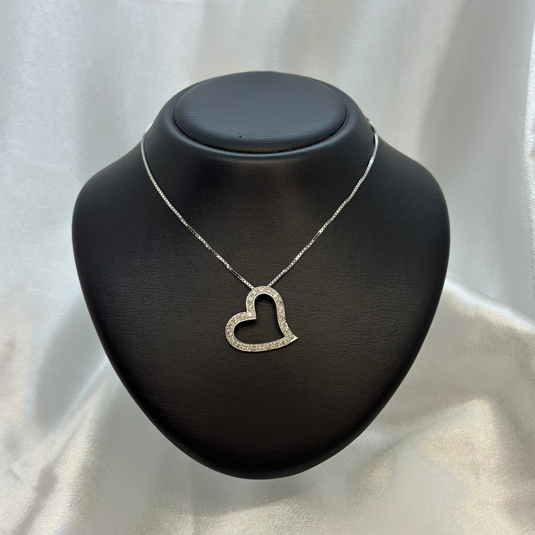 18K Hjärthänge med Diamanter – 1,20ct