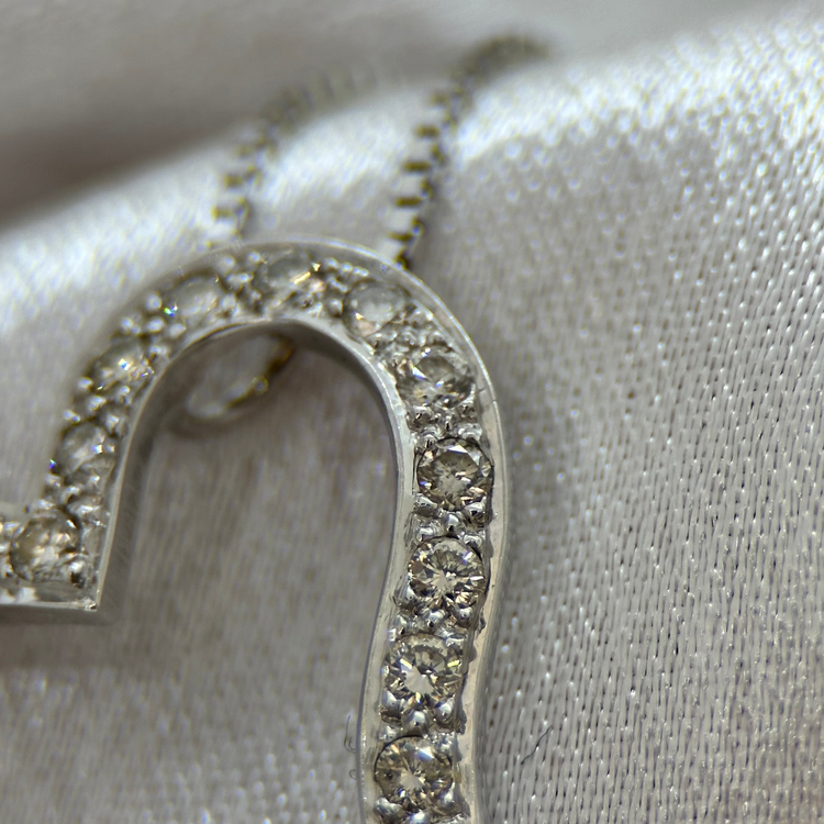 18K Hjärthänge med Diamanter – 1,20ct