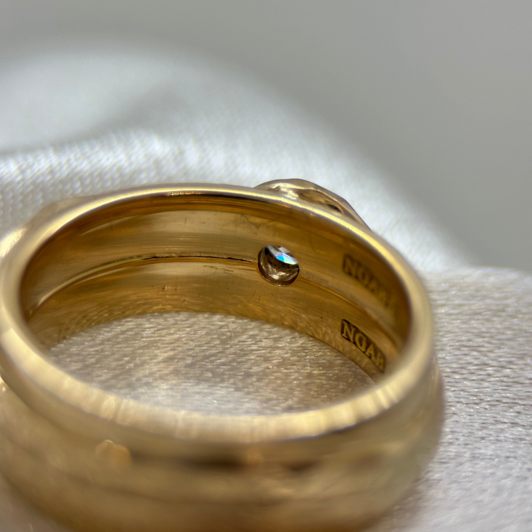 18K Diamantring TWVS 0.15ct