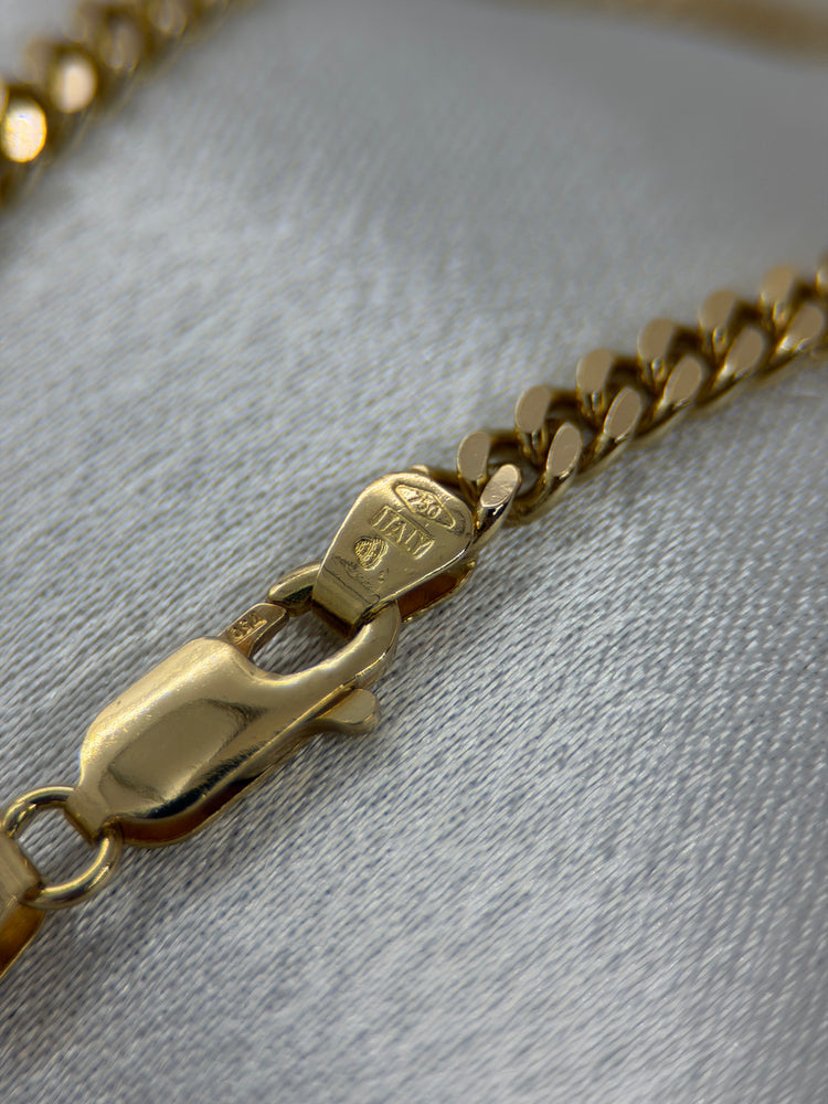 18K Curb Chain Necklace – 32.2g, 69 cm