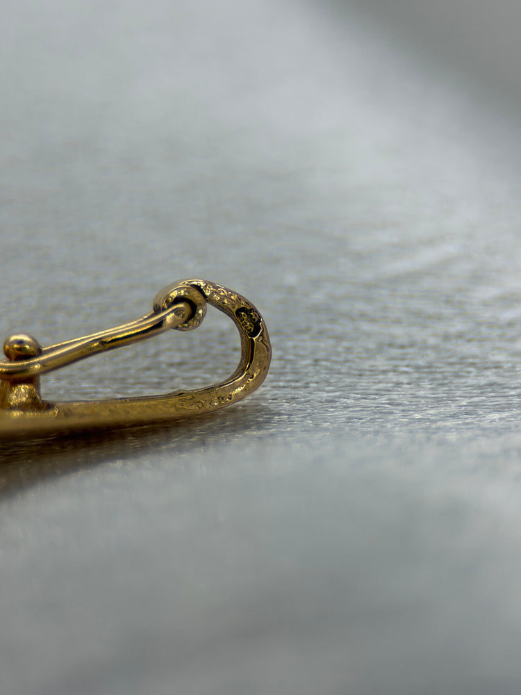 18K Guldhänge med odlad pärla – 3.4g, 2.8 cm