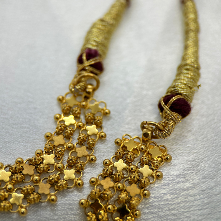 22K Indiskt halsband med justerbart band - 22,3g