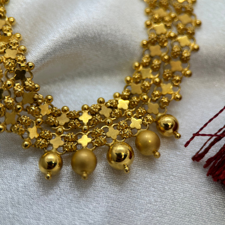 22K Indiskt halsband med justerbart band - 22,3g