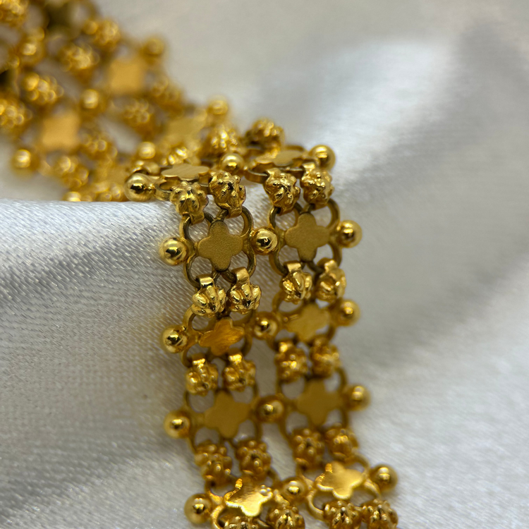 22K Indiskt halsband med justerbart band - 22,3g