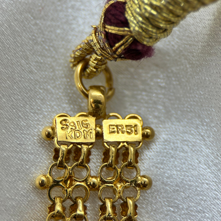 22K Indiskt halsband med justerbart band - 22,3g