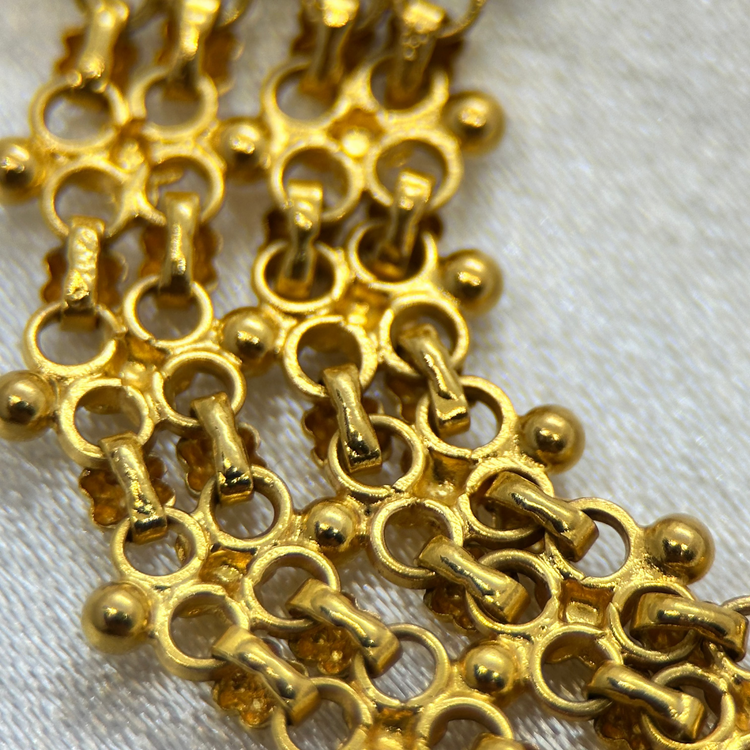 22K Indiskt halsband med justerbart band - 22,3g