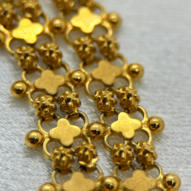 22K Indiskt halsband med justerbart band - 22,3g