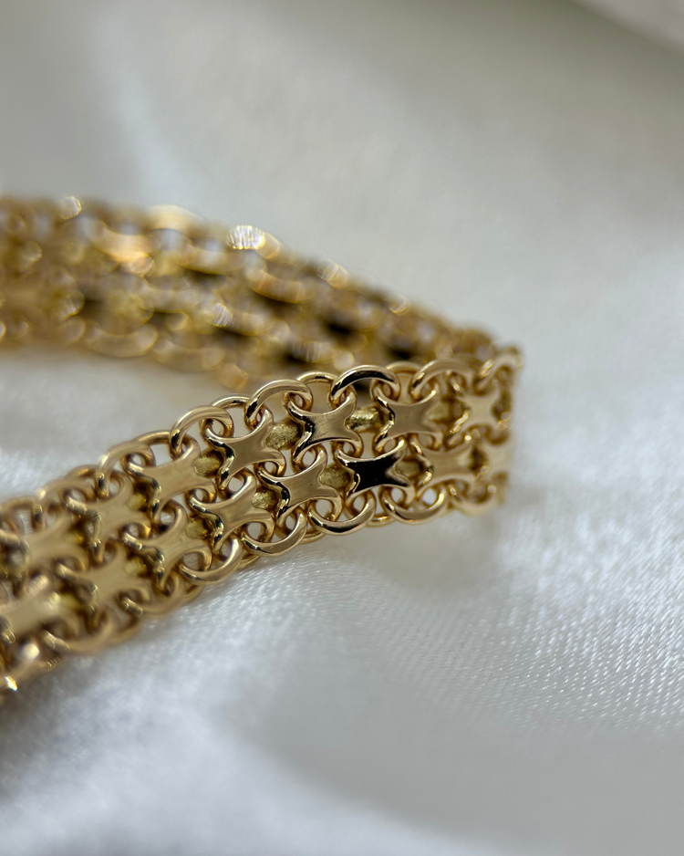 18K X-länk halsband 1965 - 40cm