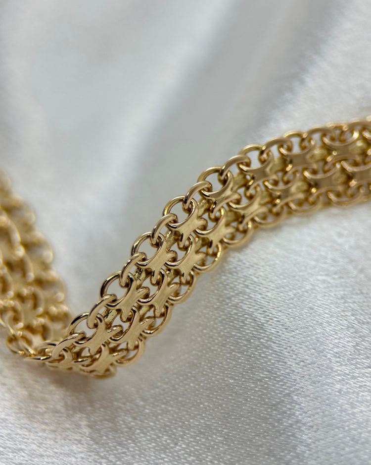18K X-länk halsband 1965 - 40cm