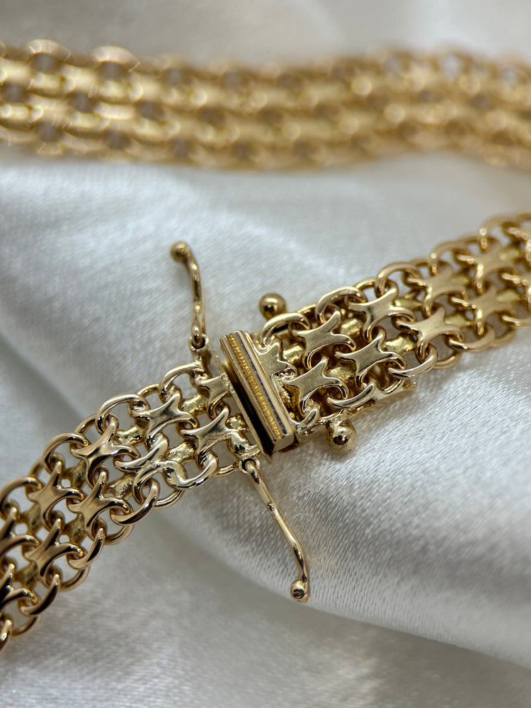 18K X-länk halsband 1965 - 40cm