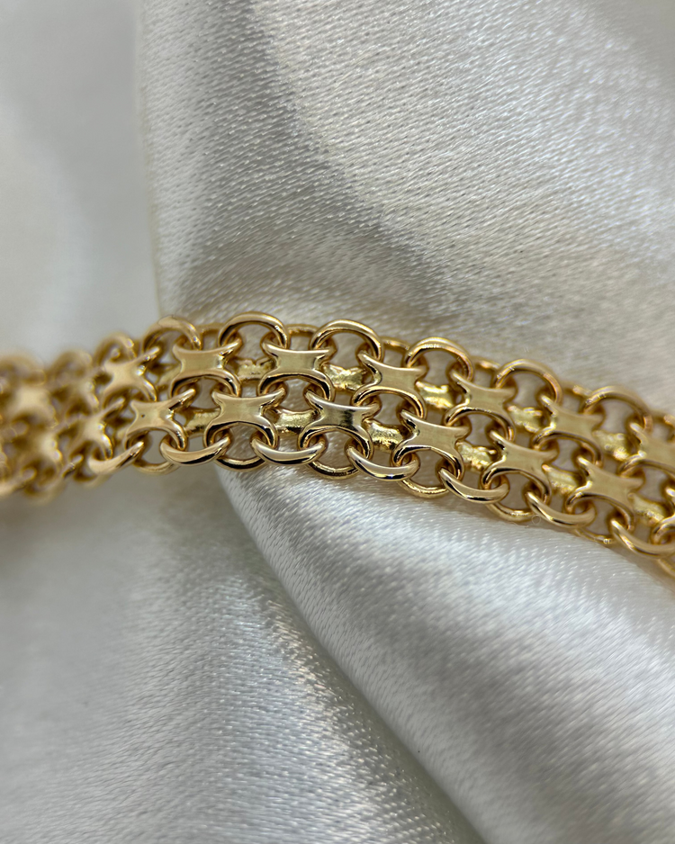 18K X-länk halsband 1965 - 40cm