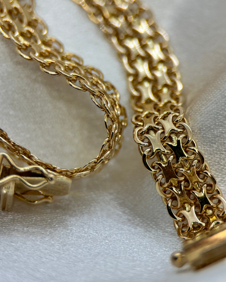 18K X-länk halsband 1965 - 40cm