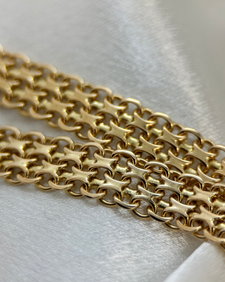 18K X-länk halsband 1965 - 40cm