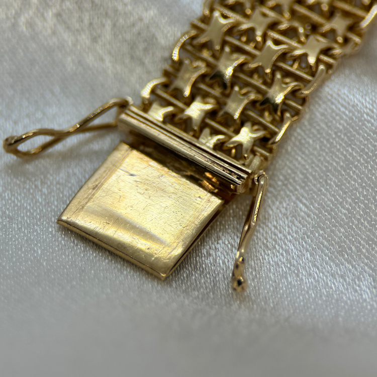 18K X-länk armband 1963, 32.4g