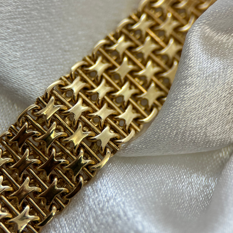 18K X-länk armband 1963, 32.4g