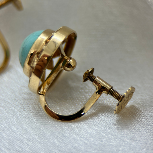 18K Turkos Örhängen från K & EC