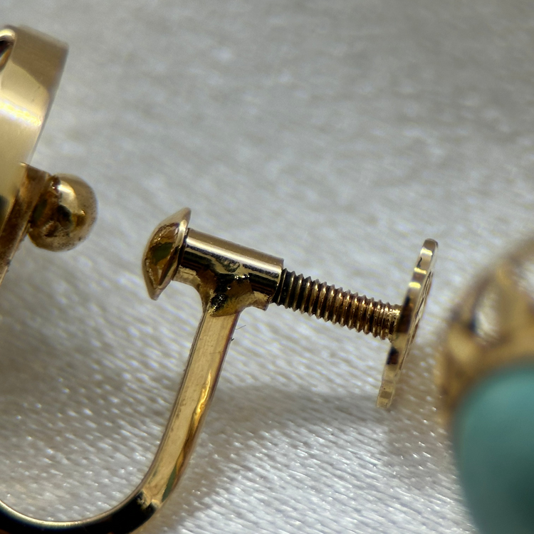 18K Turkos Örhängen från K & EC