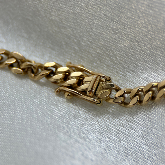 18K Pansarlänk halskedja 51cm - 25g