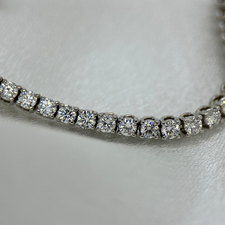 18K Tennisarmband 4.2ct, F-G/SI, 19cm, 9.9g