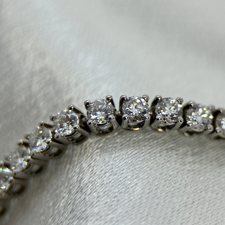 18K Tennisarmband 4.2ct, F-G/SI, 19cm, 9.9g