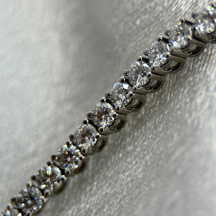 18K Tennisarmband 4.2ct, F-G/SI, 19cm, 9.9g