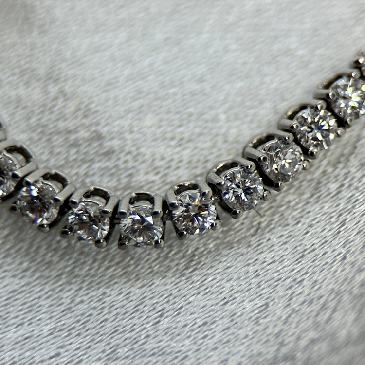 18K Tennisarmband 4.2ct, F-G/SI, 19cm, 9.9g