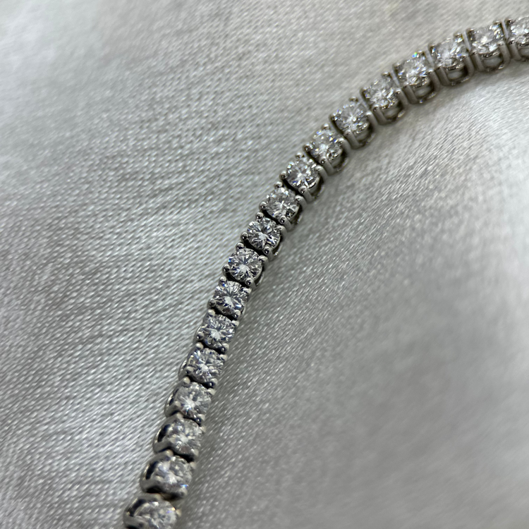 18K Tennisarmband 4.2ct, F-G/SI, 19cm, 9.9g