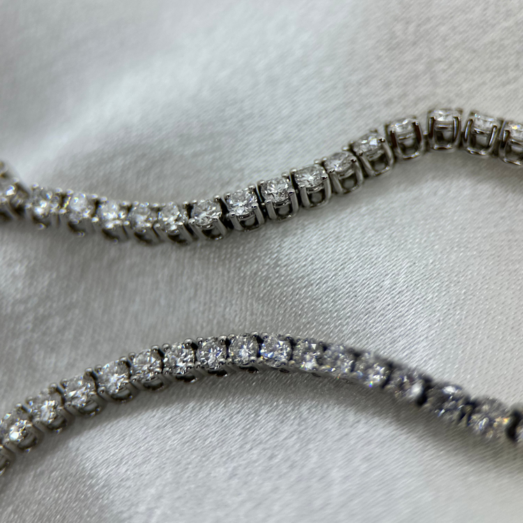 18K Tennisarmband 4.2ct, F-G/SI, 19cm, 9.9g