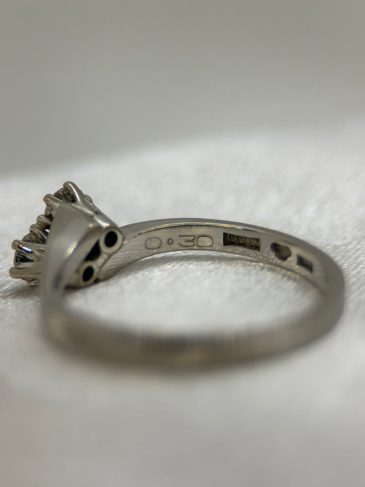 18K 'Toi et Moi' Diamond Ring – 2 x 0.15 ct, Size 54
