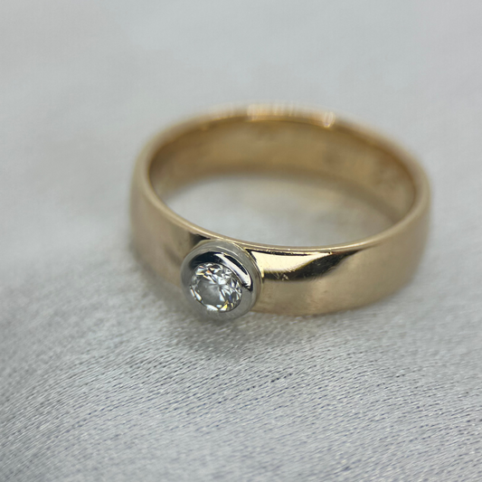 18K Solitärring, 0.20ct, Storlek 54