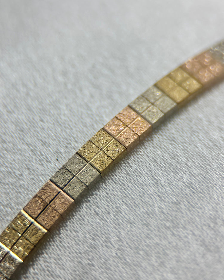 Armband i 14K Trefärgat Guld