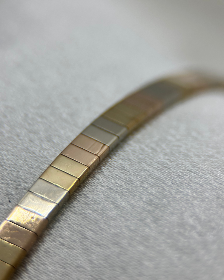 Armband i 14K Trefärgat Guld