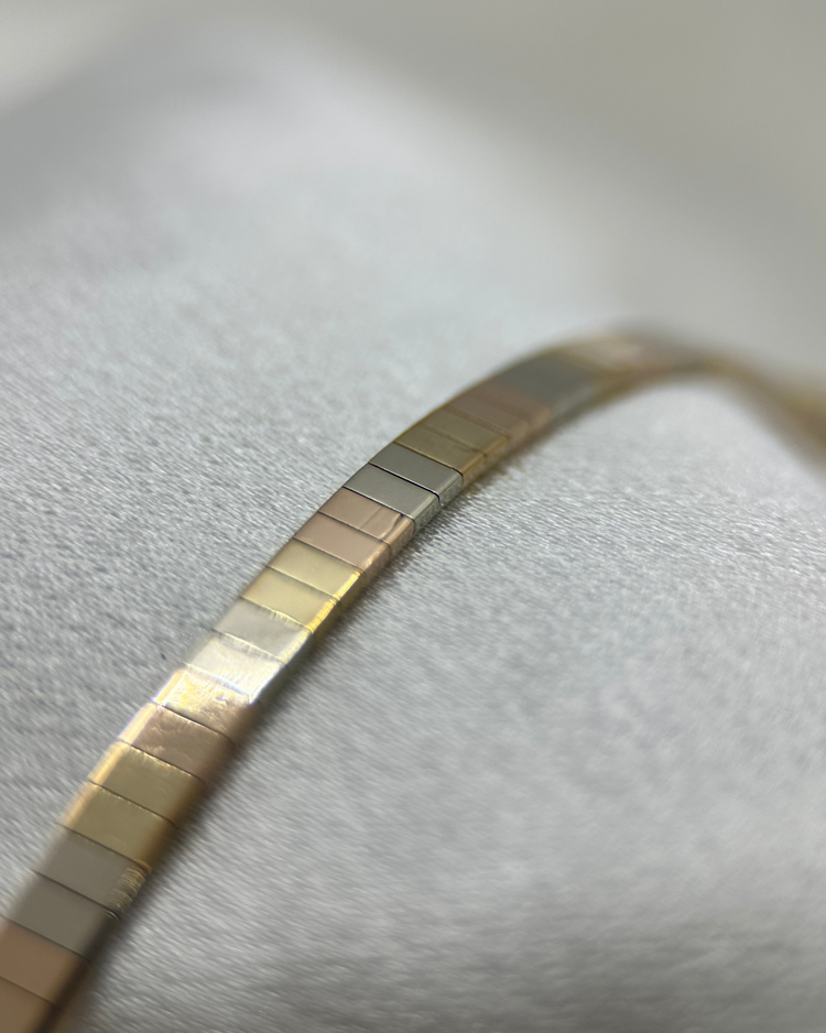 Armband i 14K Trefärgat Guld
