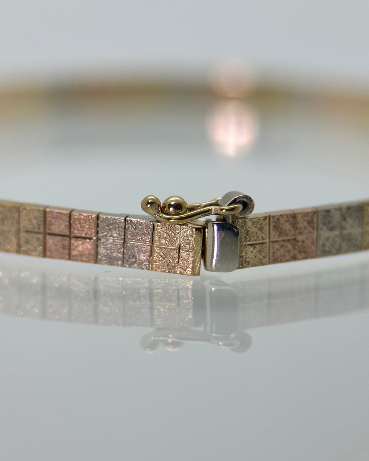 Armband i 14K Trefärgat Guld