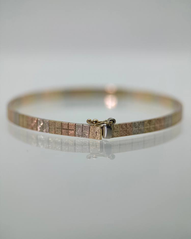 Armband i 14K Trefärgat Guld