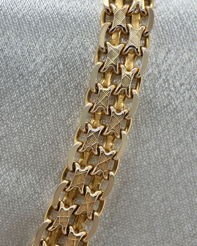 UnoAErre: Halsband i 14K Guld med X-länkar