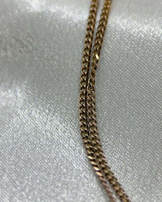 Halskedja i 18K Guld med Pansarlänk