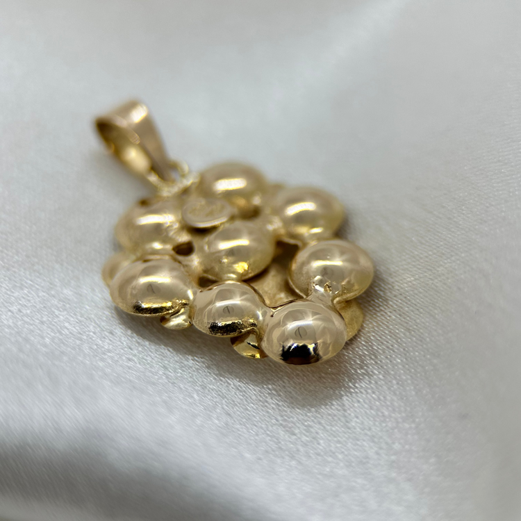 18K Guld Hänge i klusterdesign - 5.7g