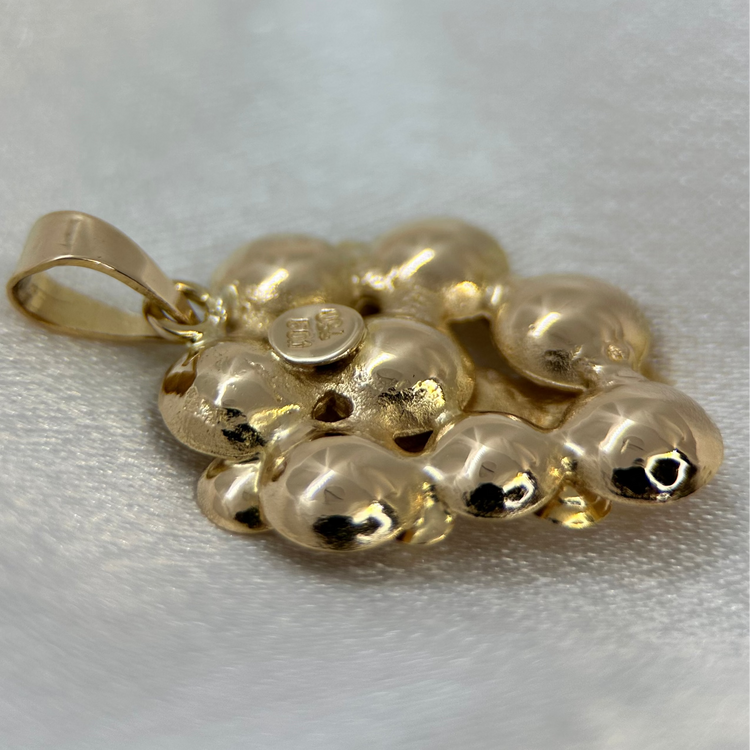 18K Guld Hänge i klusterdesign - 5.7g