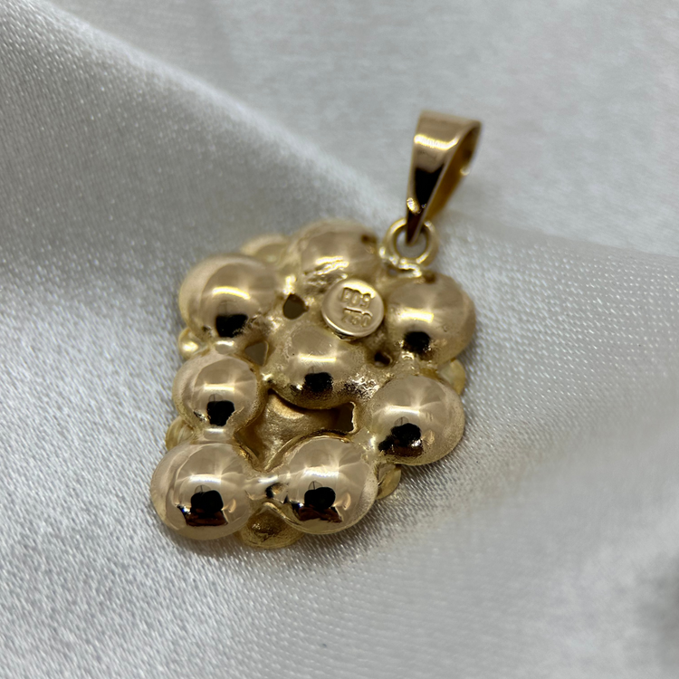 18K Guld Hänge i klusterdesign - 5.7g
