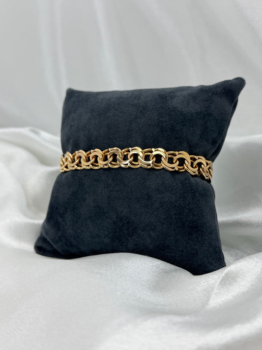 18K Bismarck armband – 29.7g, 19.5 cm