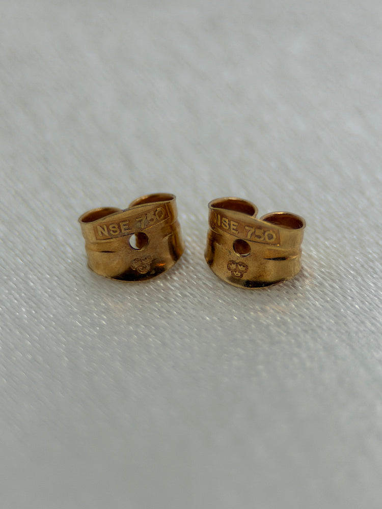 18K Gold Drop Earrings – 2.3 cm, 1.0 g