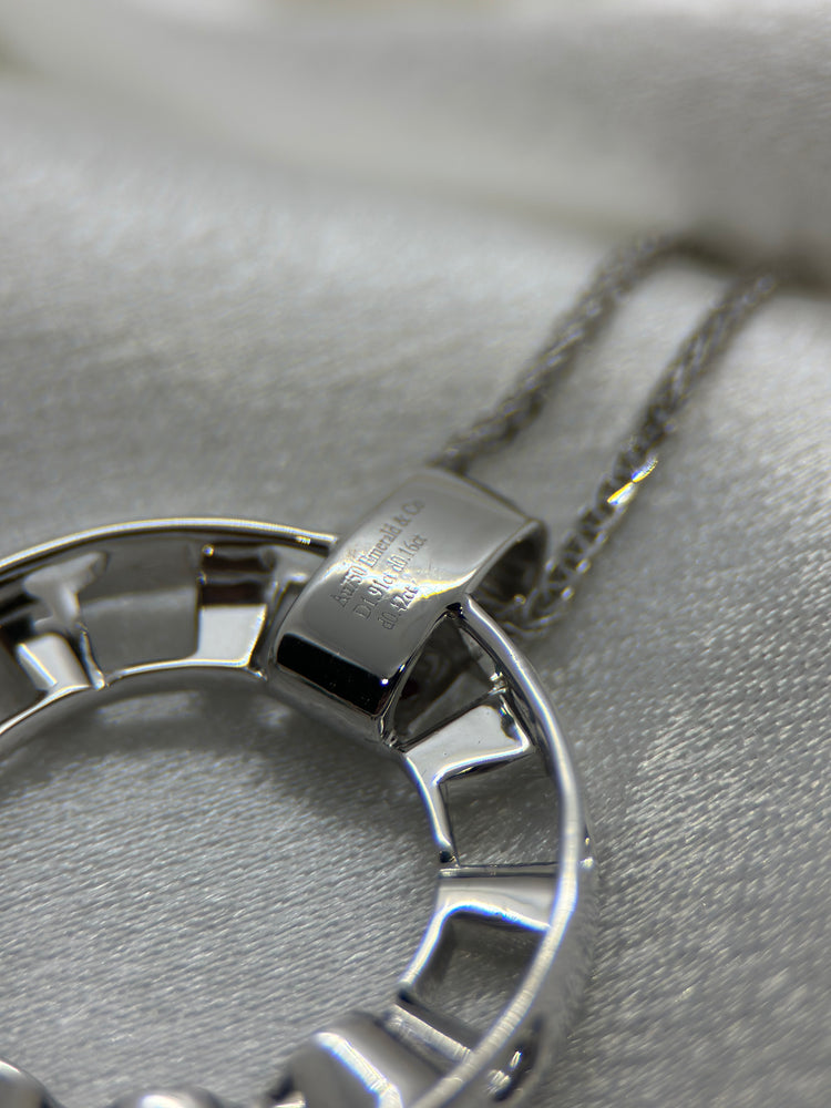 18K Halsband med Blå Spinell, Rubiner & Diamanter