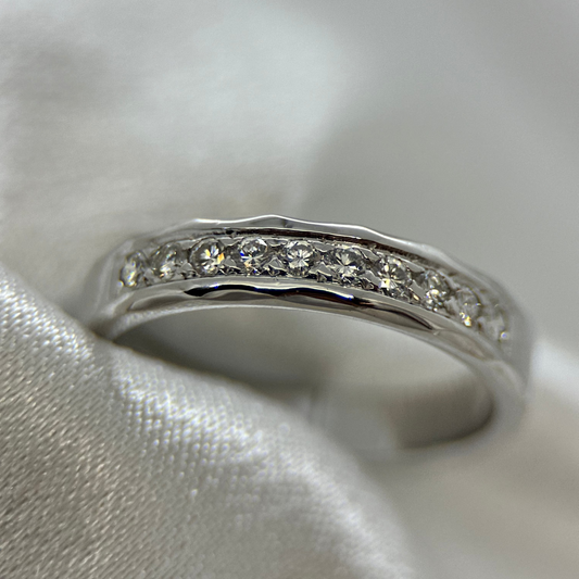 18K Alliansring med diamanter 0,30 ct - Ringstorlek 56 ½